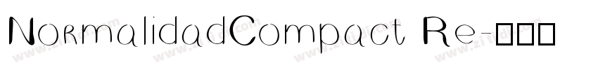 NormalidadCompact Re字体转换